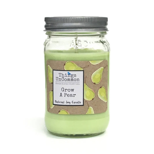 Grow A Pear High Fragrance Soy Candle