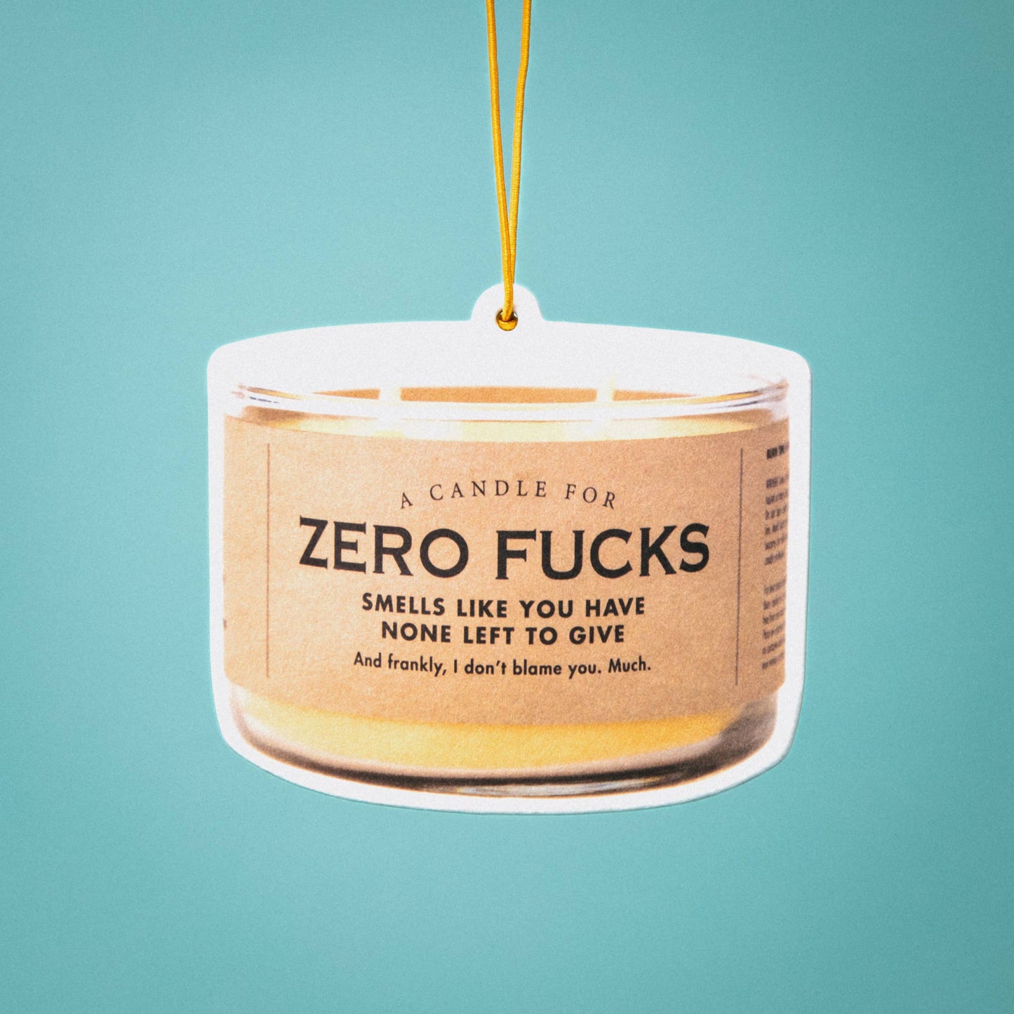 Zero Fucks Air Freshener | Funny Car Air Freshener