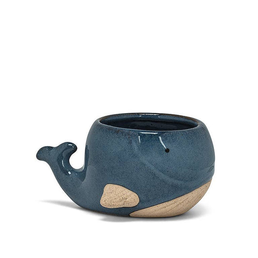 Sm Blue Whale Planter