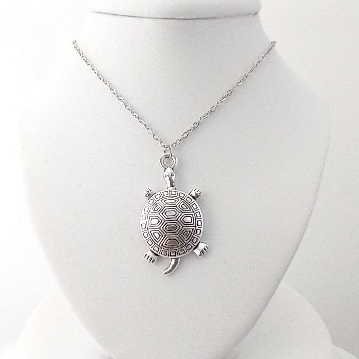 Silver Turtle Necklace