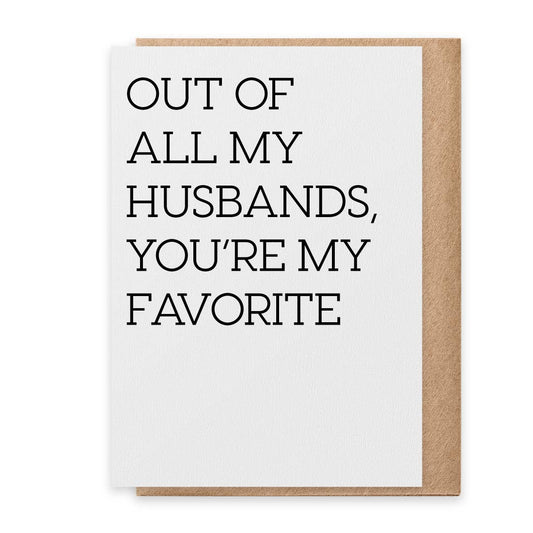Favorite Husband - Greeting Card