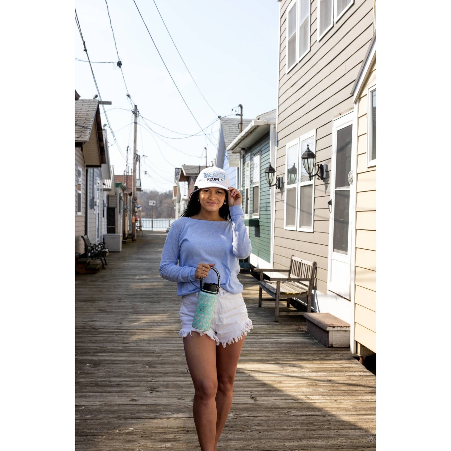 Beach People - White Adjustable Hat