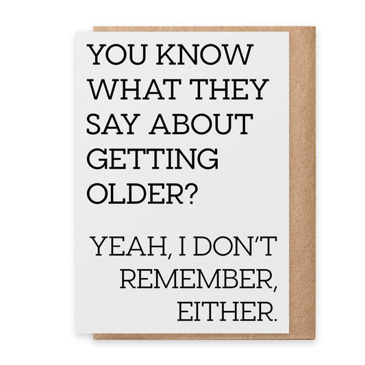 Don't Remember - Greeting Card