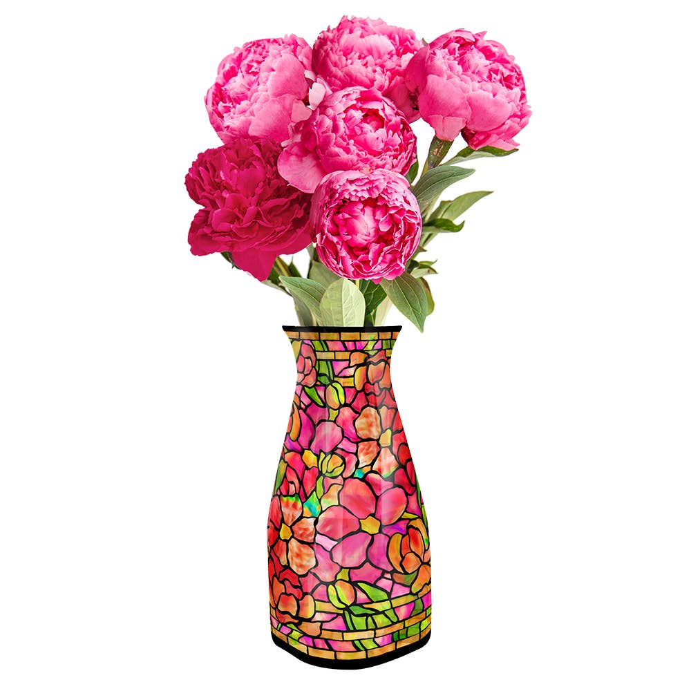 Expandable Vase - Louis C. Tiffany Pink Peony