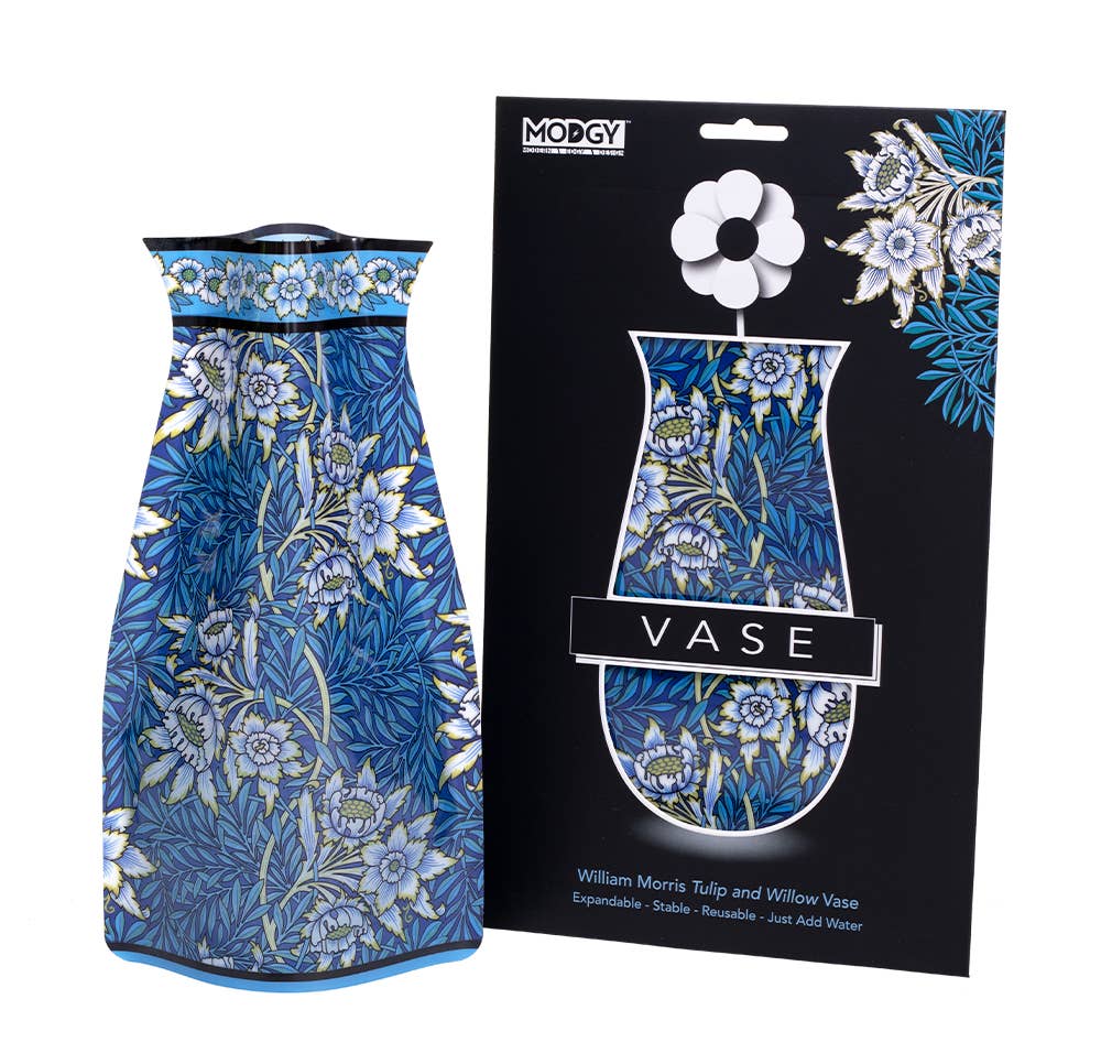 Modgy Expandable Vase - William Morris Tulip & Willow