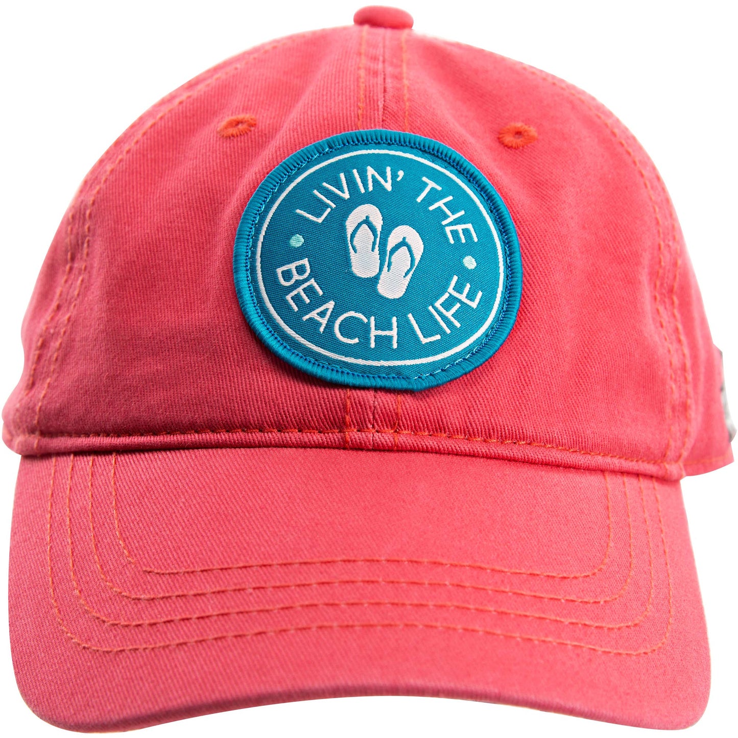 Livin the Beach Life - Coral Adjustable Hat