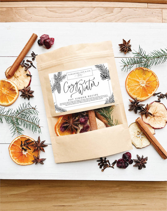 Cozy Winter Pot Potpourri Simmer Pack