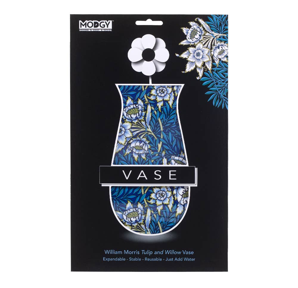 Modgy Expandable Vase - William Morris Tulip & Willow