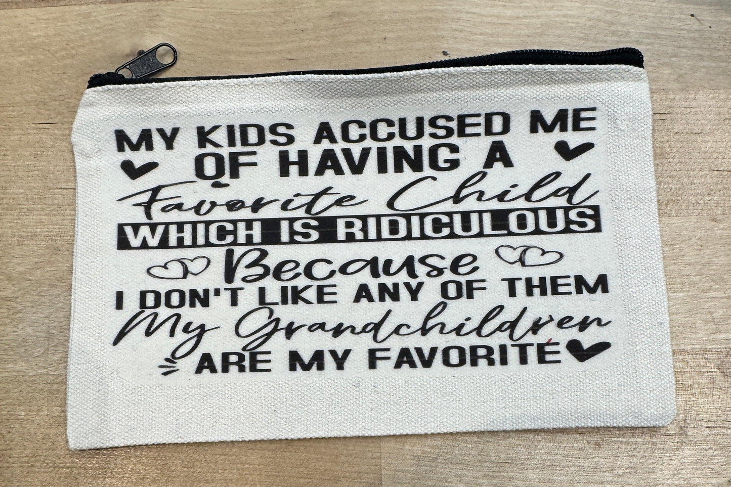 **Funny Sarcastic Zipper Cosmetic Bags** - Sm.