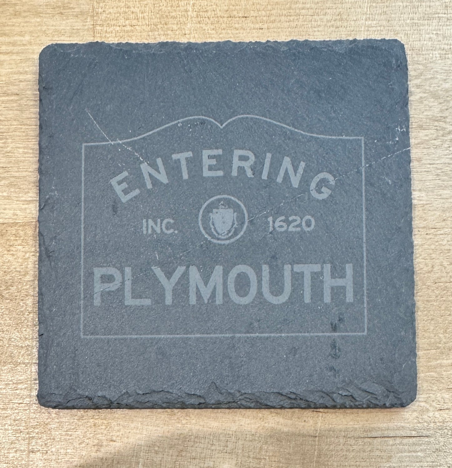 Slate Coaster - Entering Plymouth