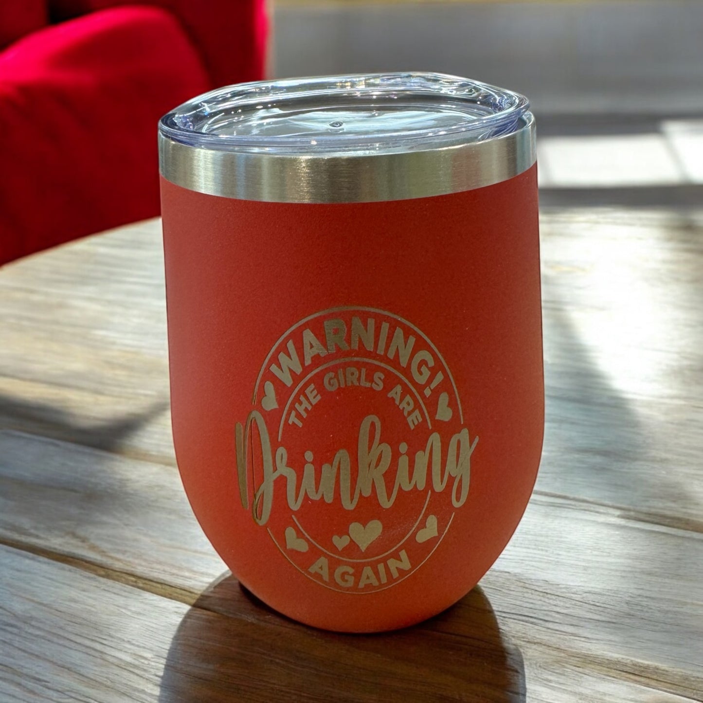 Engraved SS Wine Tumbler