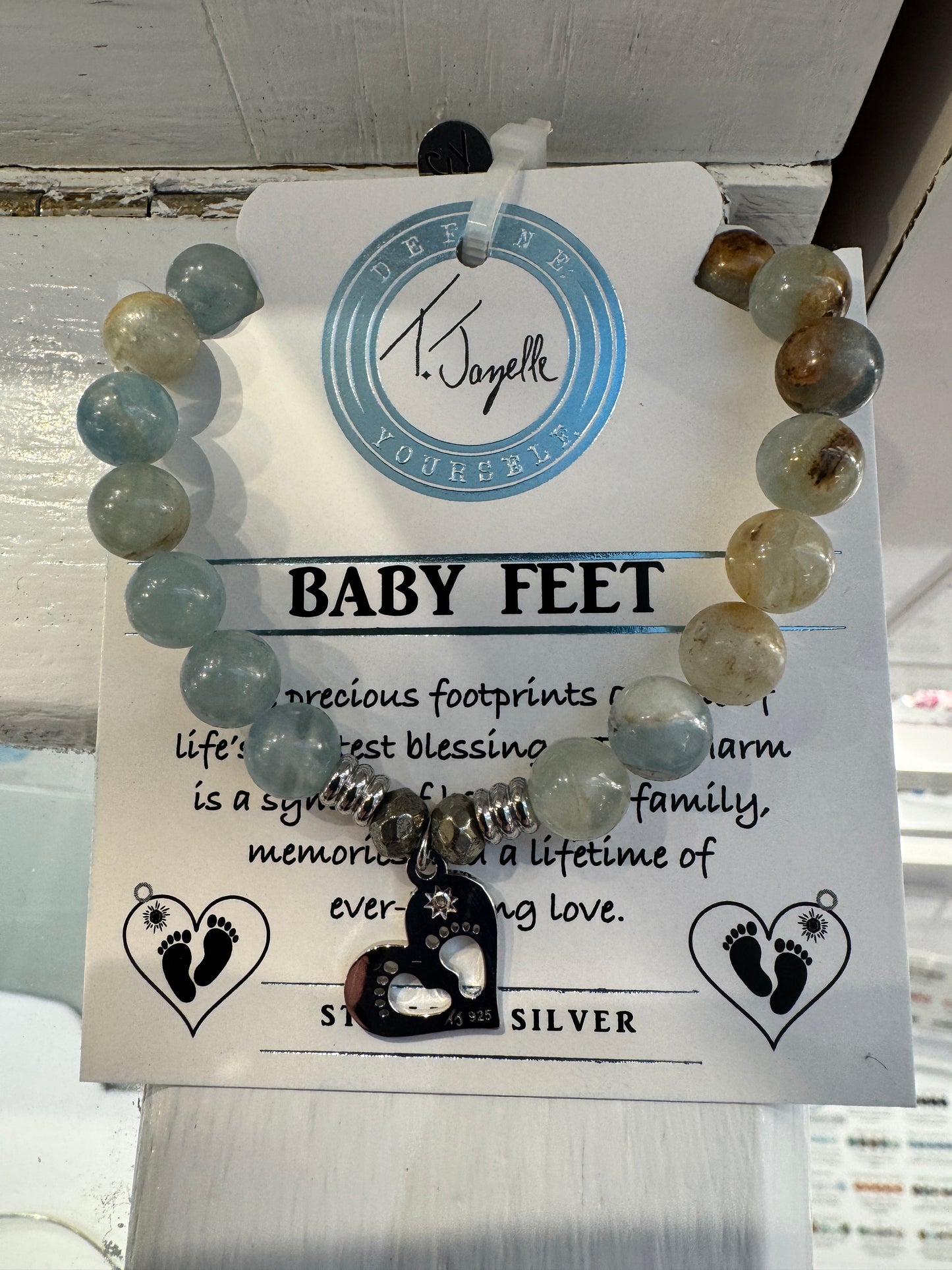 Blue Calcite - Baby Feet (TJ103516)