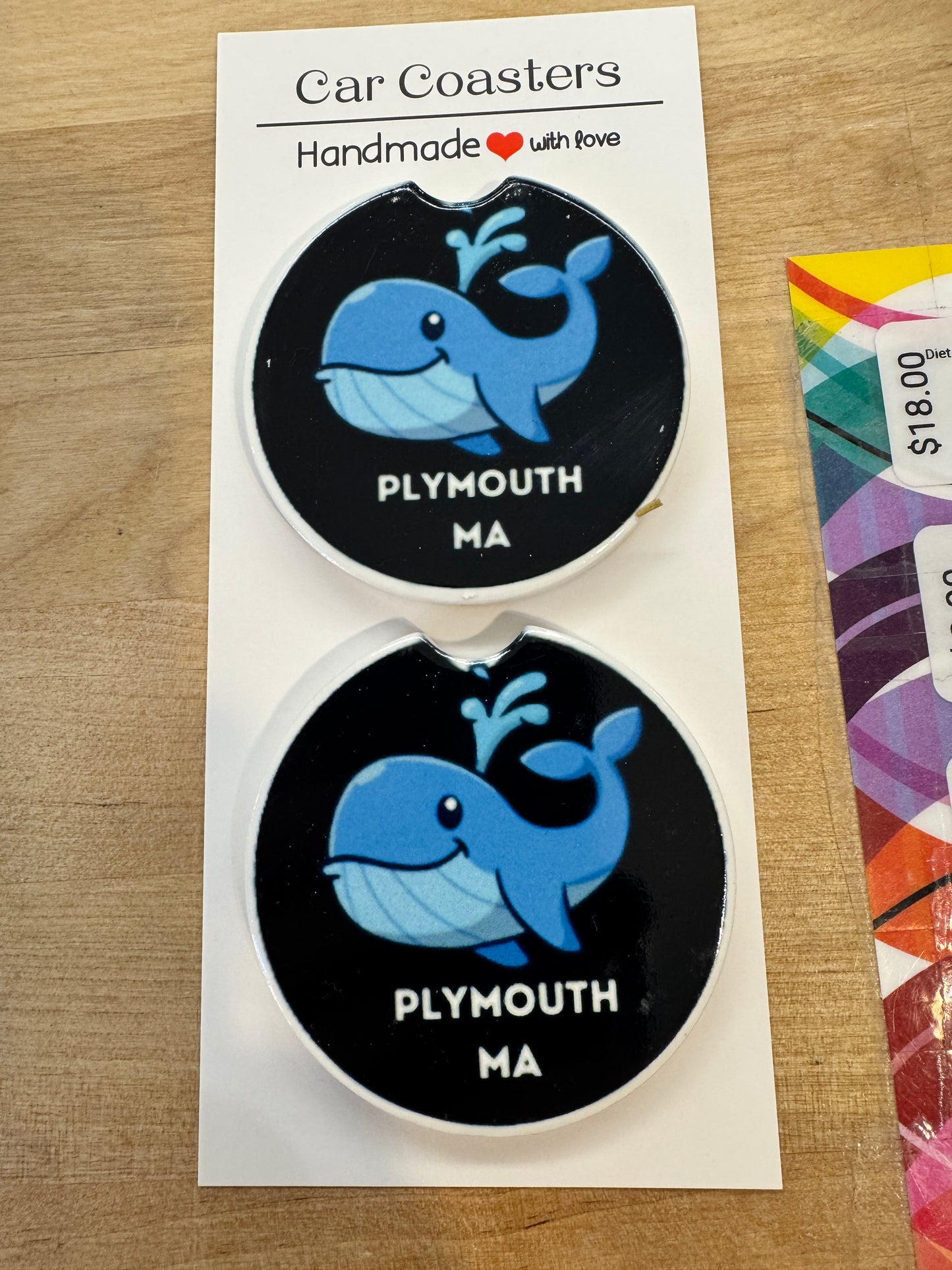 Sip & Shift Ceramic Car Coasters