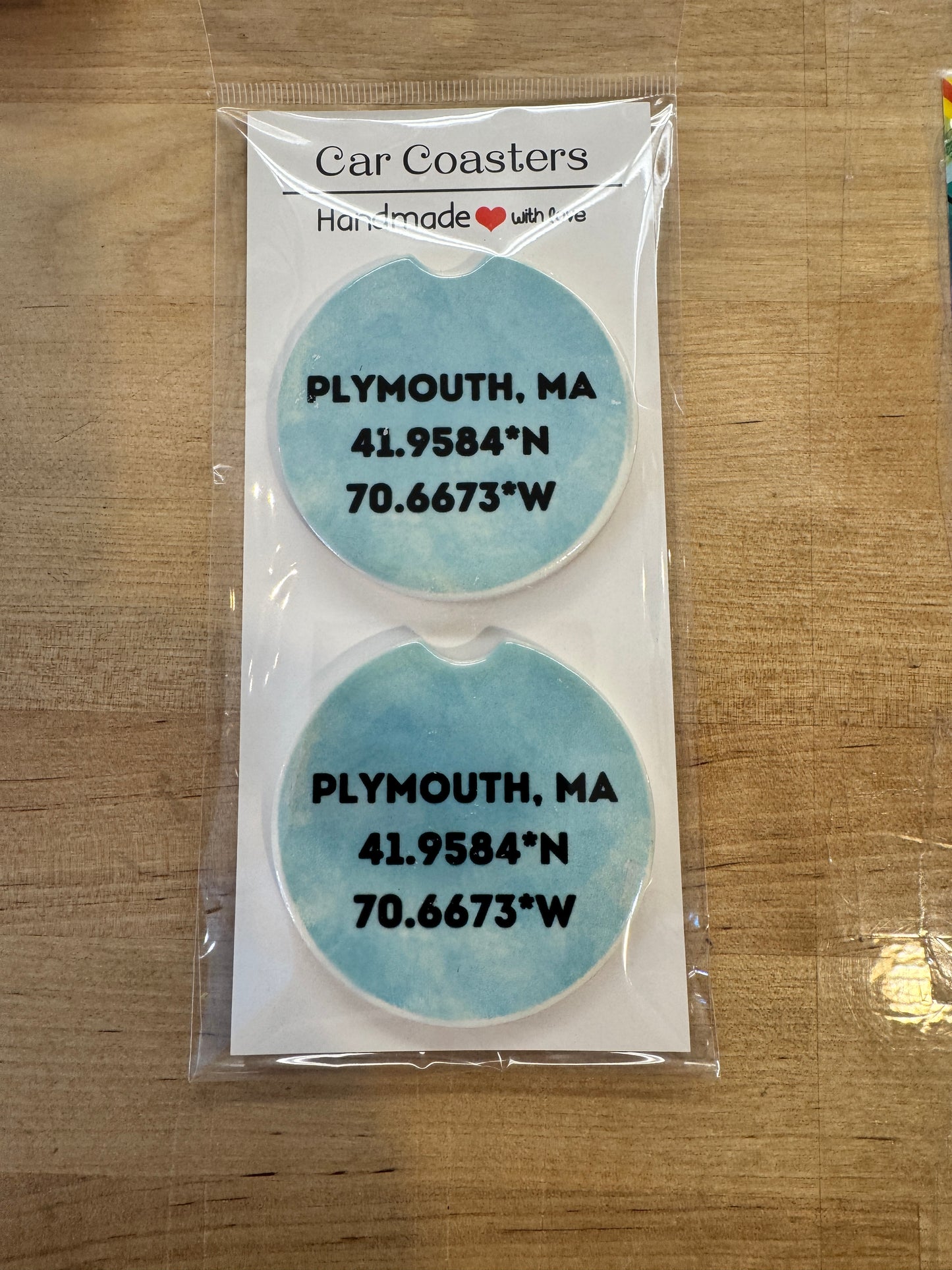 Sip & Shift Ceramic Car Coasters