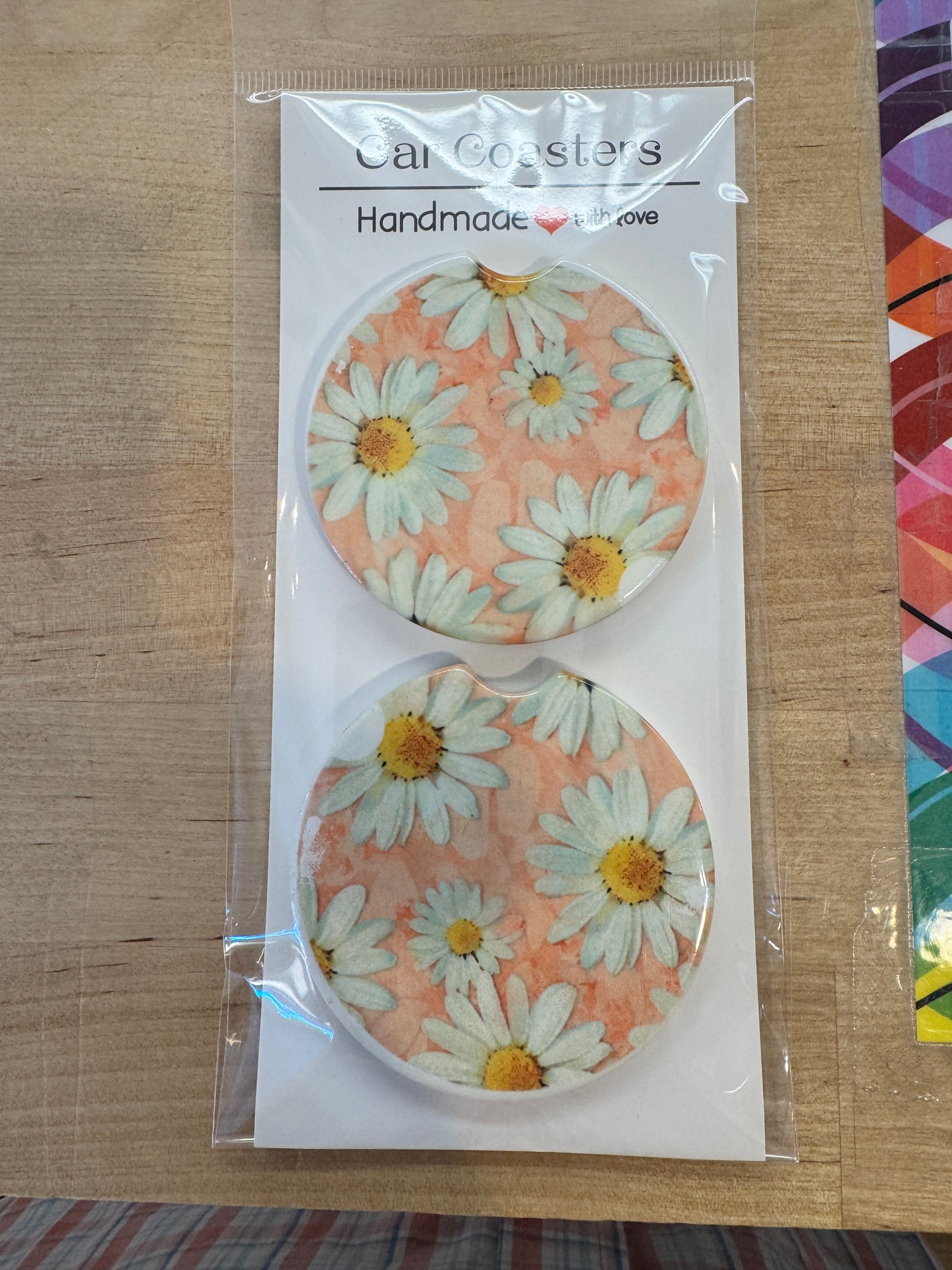 Sip & Shift Ceramic Car Coasters