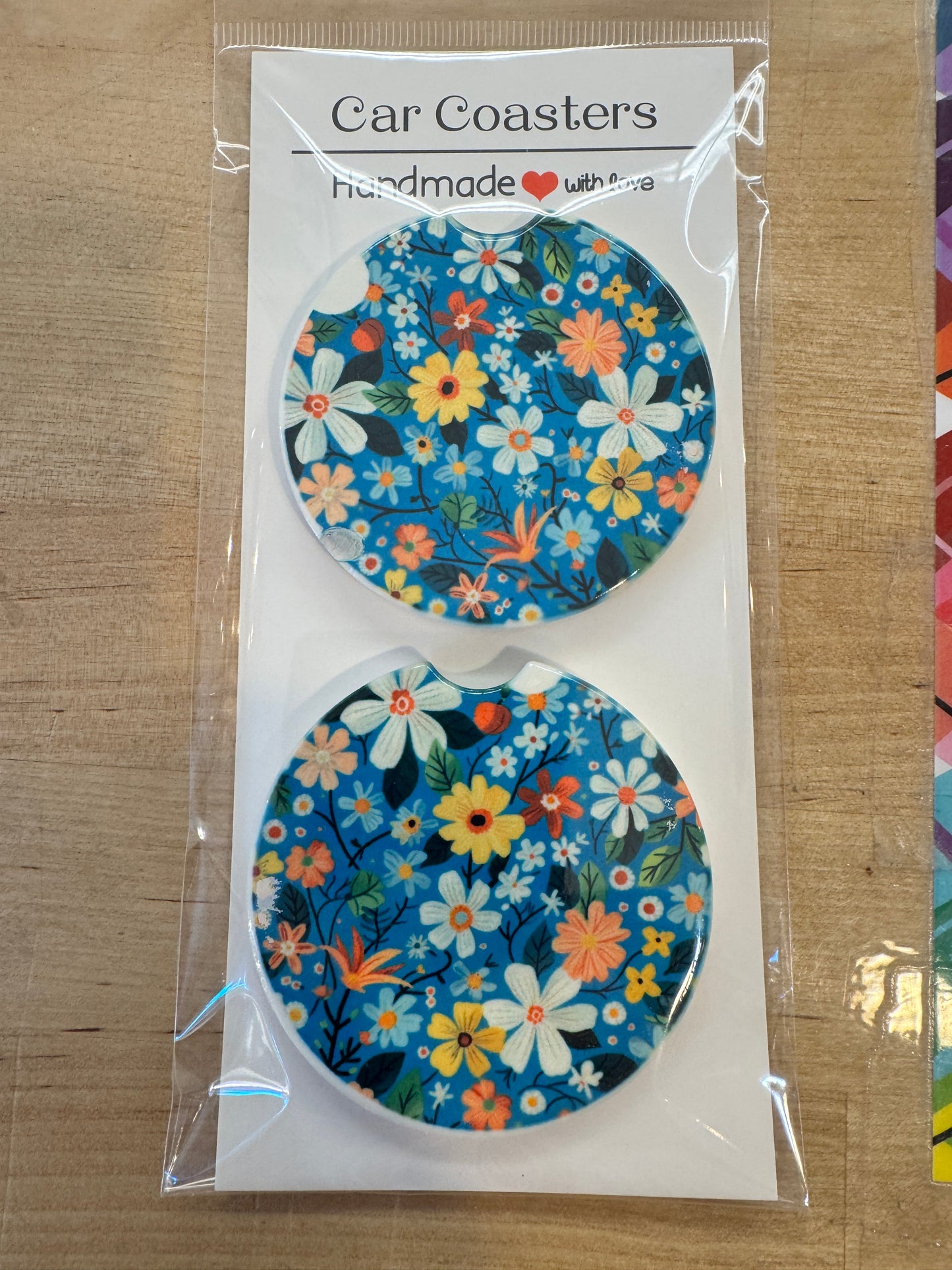 Sip & Shift Ceramic Car Coasters