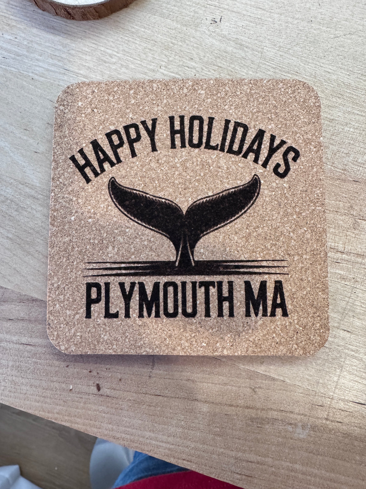 Sips & Giggle - Holiday Christmas Cork Coaster