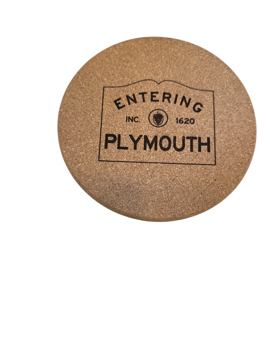 Entering Plymouth 6" Round Trivet