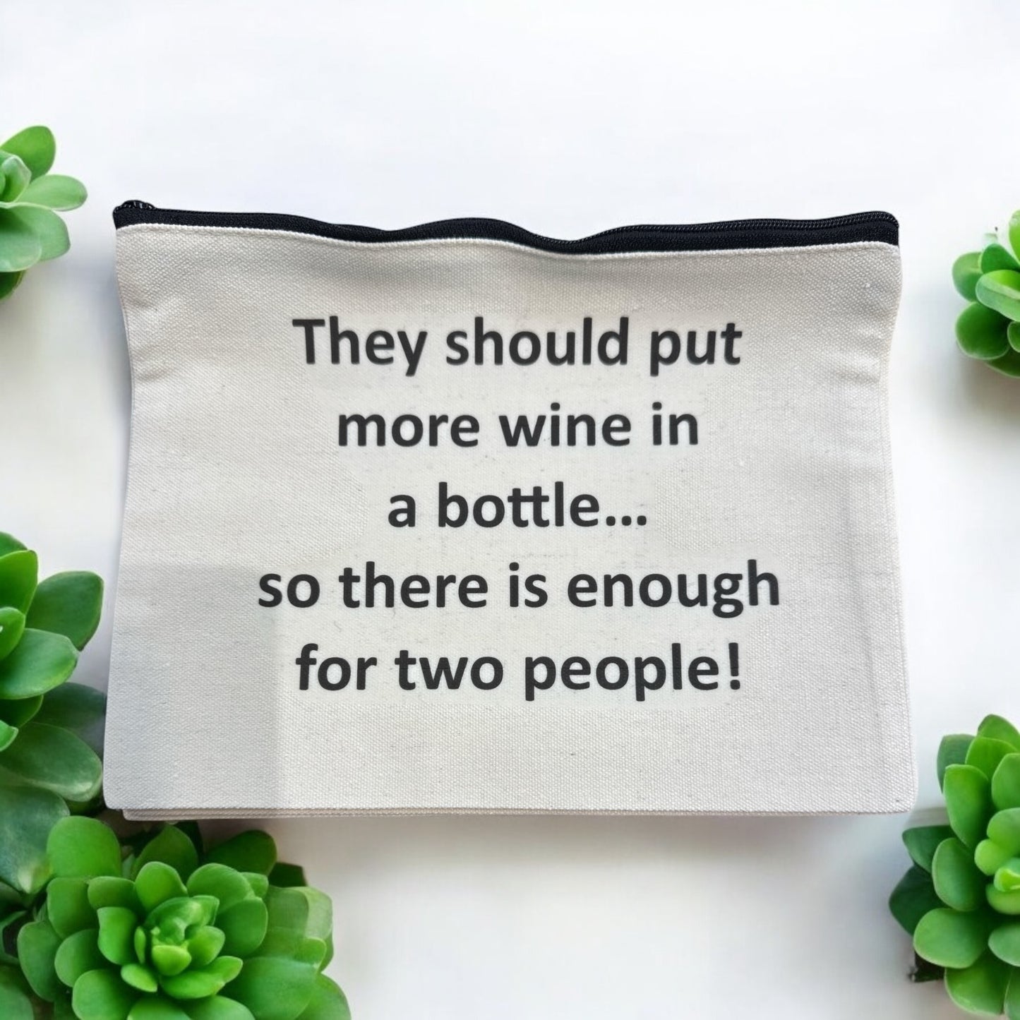 **Sarcastic Zipper Cosmetic Bags** - Lrg