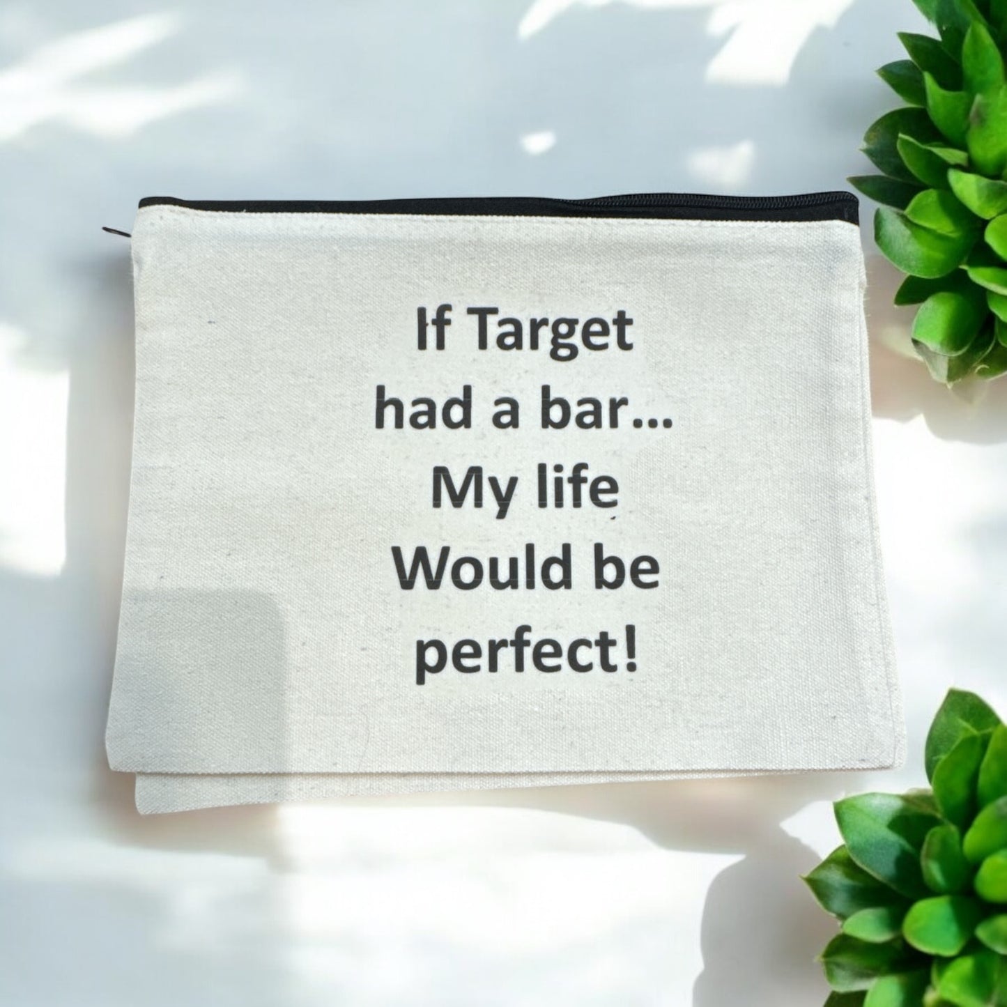 **Sarcastic Zipper Cosmetic Bags** - Lrg