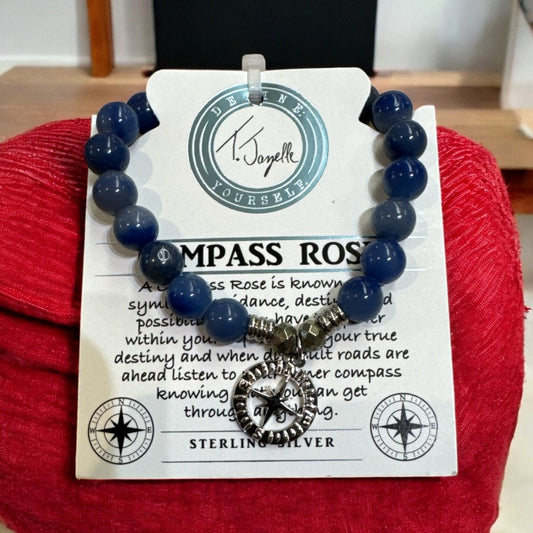 Blue Aventurine- Compass Rose  (TJ105134)