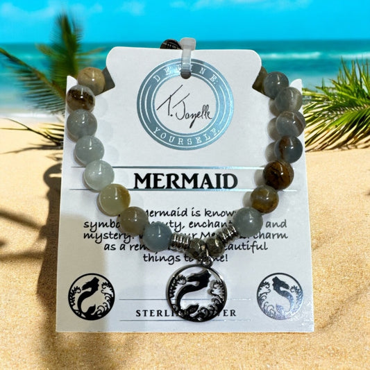 Blue Calcite Mermaid - TJ241025