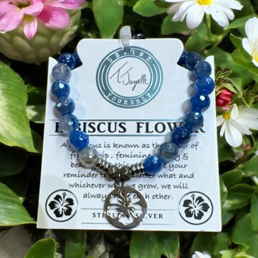 Blue Sparkle - Hibiscus Flower - (TJ241912)
