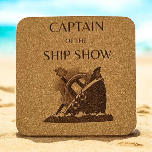 Sips & Giggles Cork Coasters