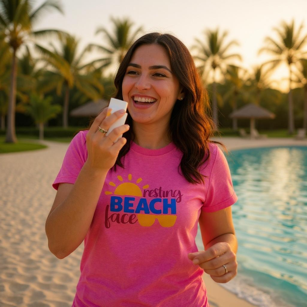 Resting Beach Face T-Shirt