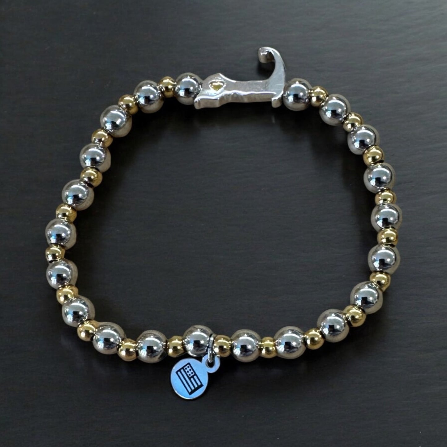 Cape Cod Outline Silver/Gold Bracelet