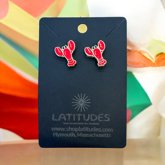 Lobster Gold Earrings