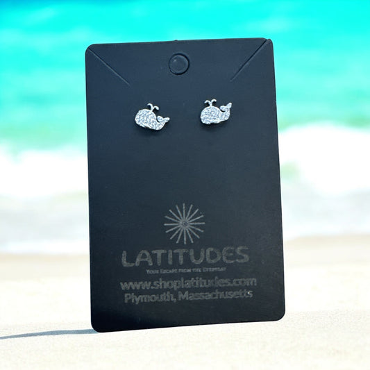 Spouting Whale Earrings