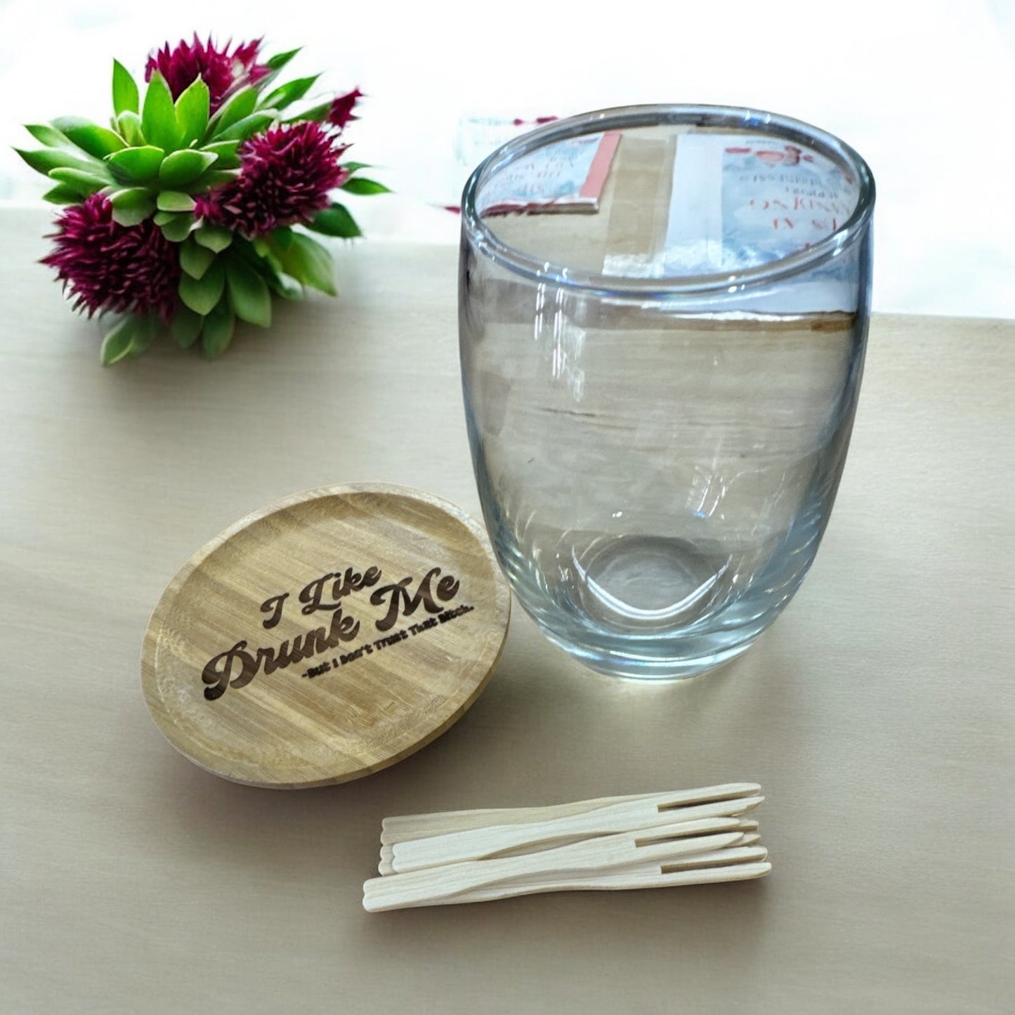 Wine Glass Charcuterie Topper Kit. (Topper, Wine Glass, & Snack Picks!)