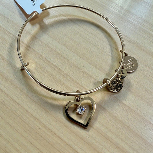 Alex & Ani Goldfish Charm Expandable Bracelet – Two-Tone Crystal Accent