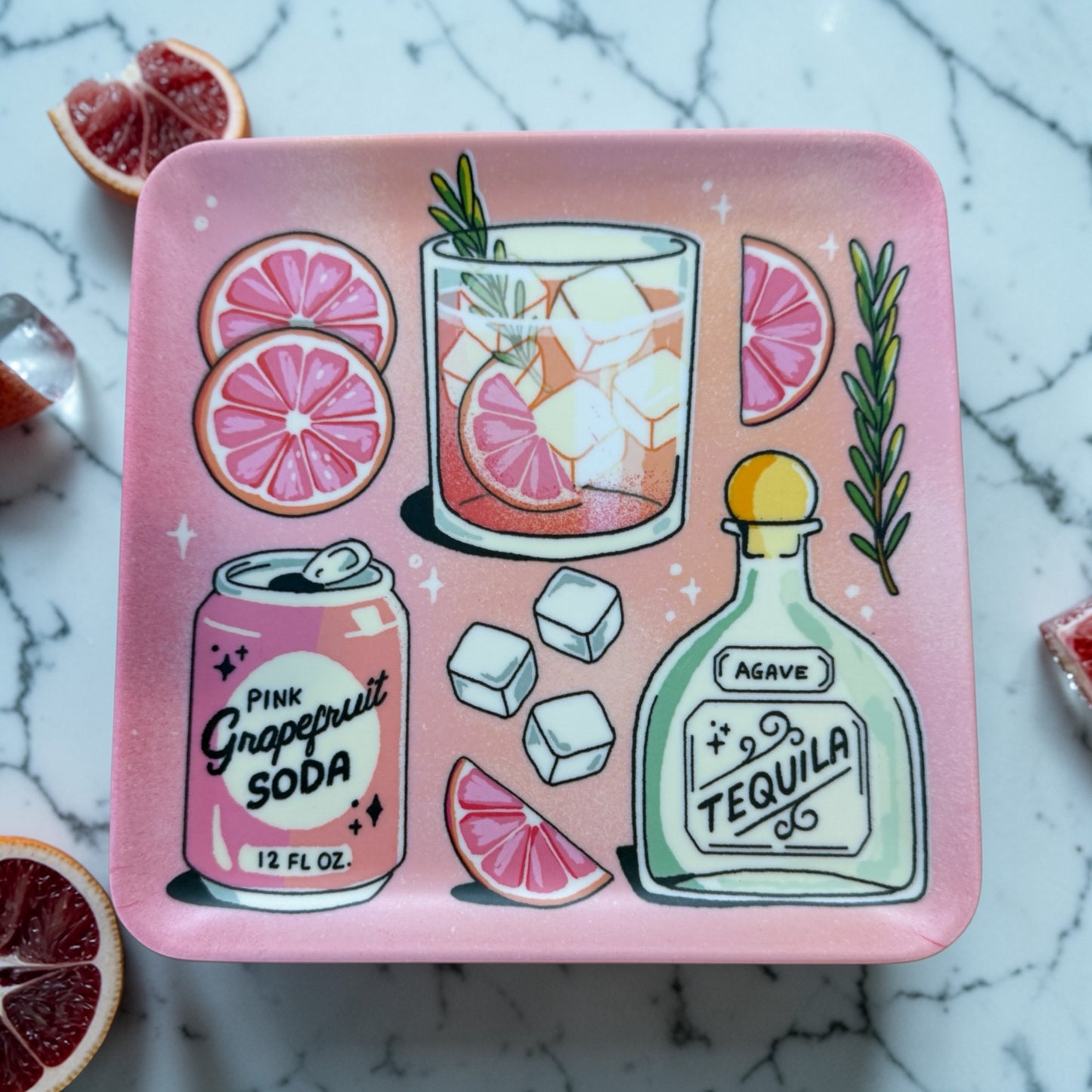 Shaken, Stirred & Served Cocktail Appetizer Plate