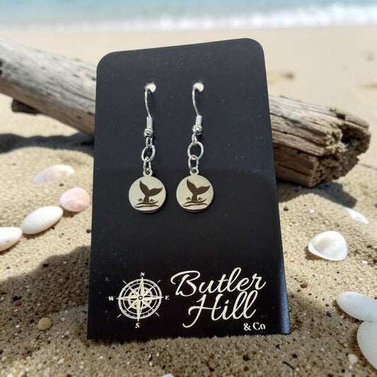 Butler Hill - Charm Earrings (Wave, Whale Tail, Compass)