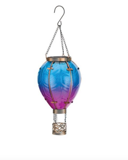 REG - Hot Air Balloon Solar Lantern SM - Blue (12767)