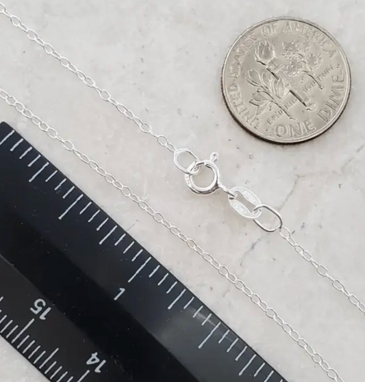 16" Sterling Silver Cable Chain 1.4mm