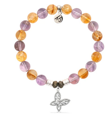 T Jazelle Amethyst Citrine - Butterfly CZ (TJ240090)