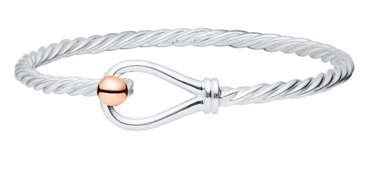 Evening Tide Jewelry by Lestage - Loop and Twist Bracelet 14K Gold - ENBT033-65