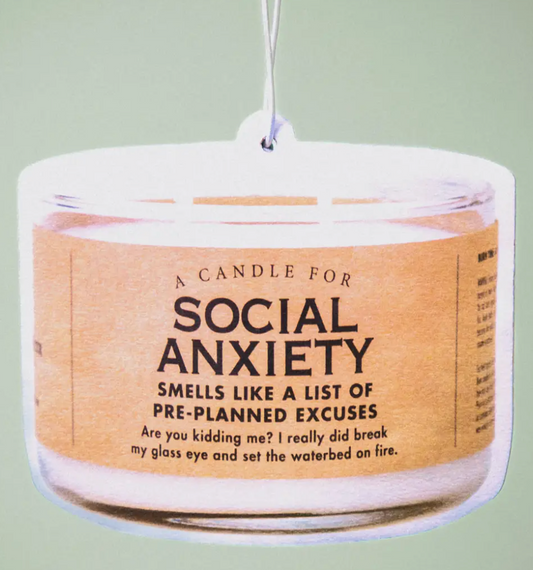 Social Anxiety Candle Air Freshener