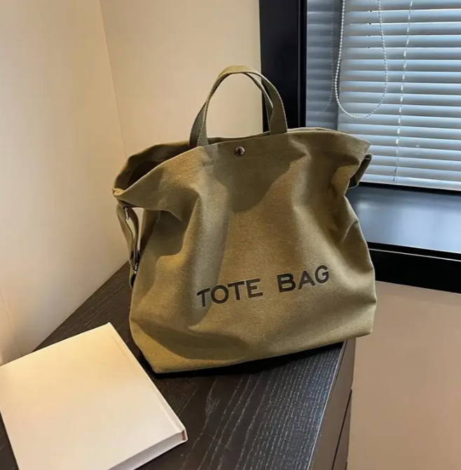 TM - Vintage Canvas Tote Bag - TOTE BAG