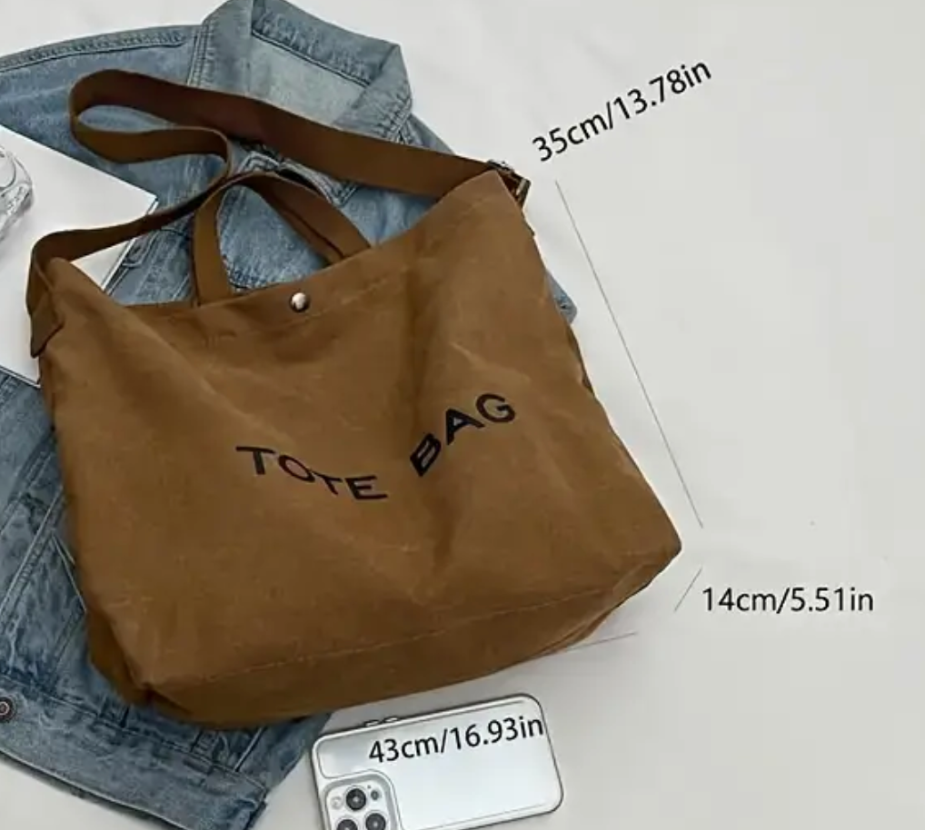 TM - Vintage Canvas Tote Bag - TOTE BAG