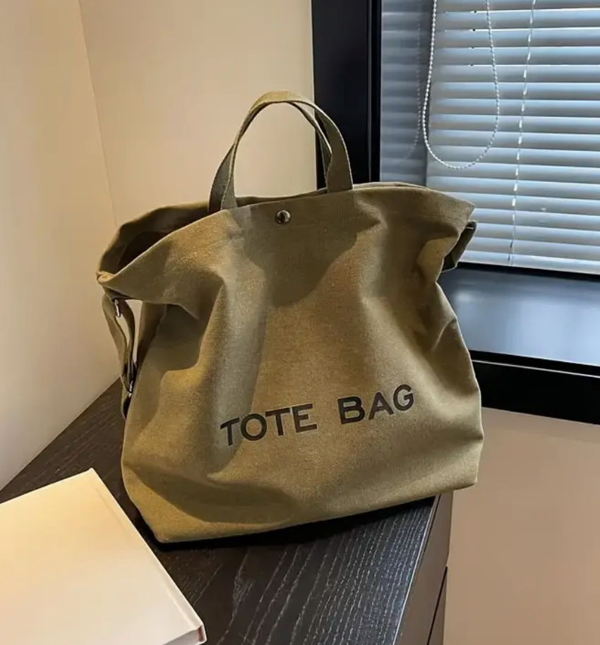 TM - Vintage Canvas Tote Bag - TOTE BAG