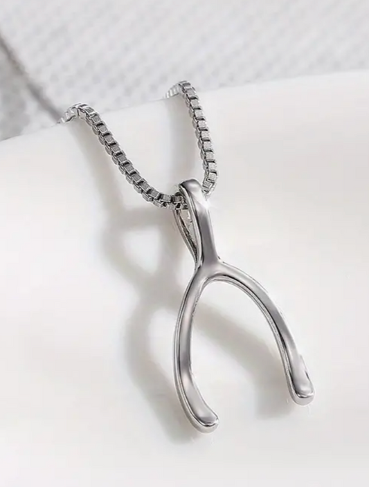 SS Wishbone Necklace