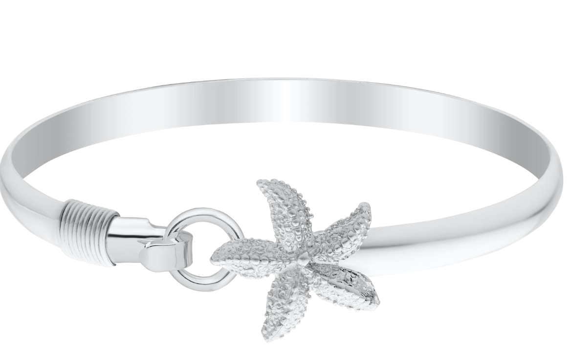 Evening Tide - SS Starfish Bracelet w Rope ENB3026-65