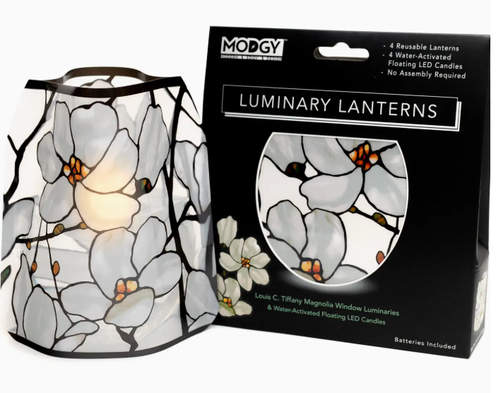 Luminary Lantern - Louis C. Tiffany Magnolia Window