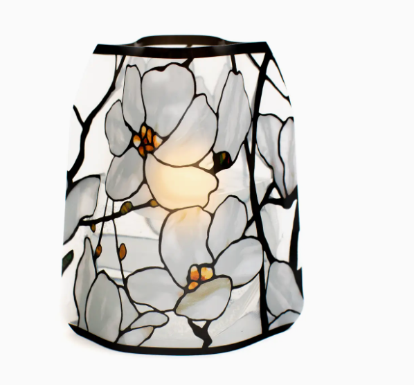 Luminary Lantern - Louis C. Tiffany Magnolia Window