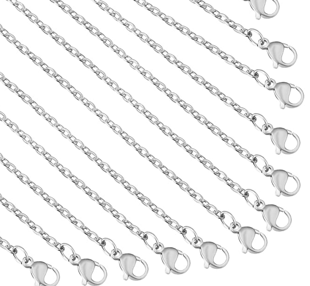 Silver Stainless Steel Necklace - 20" | 2 mm Chain (Copy)