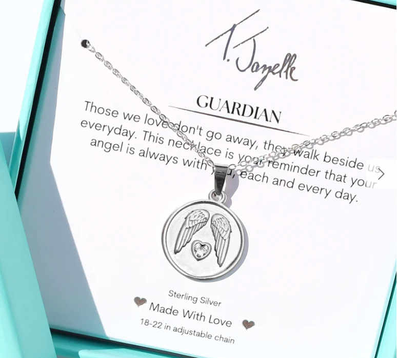 NECKLACE-SILVER GUARDIAN CZ - TJNCK10